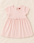 White Polka Dot Printed Casual Dress