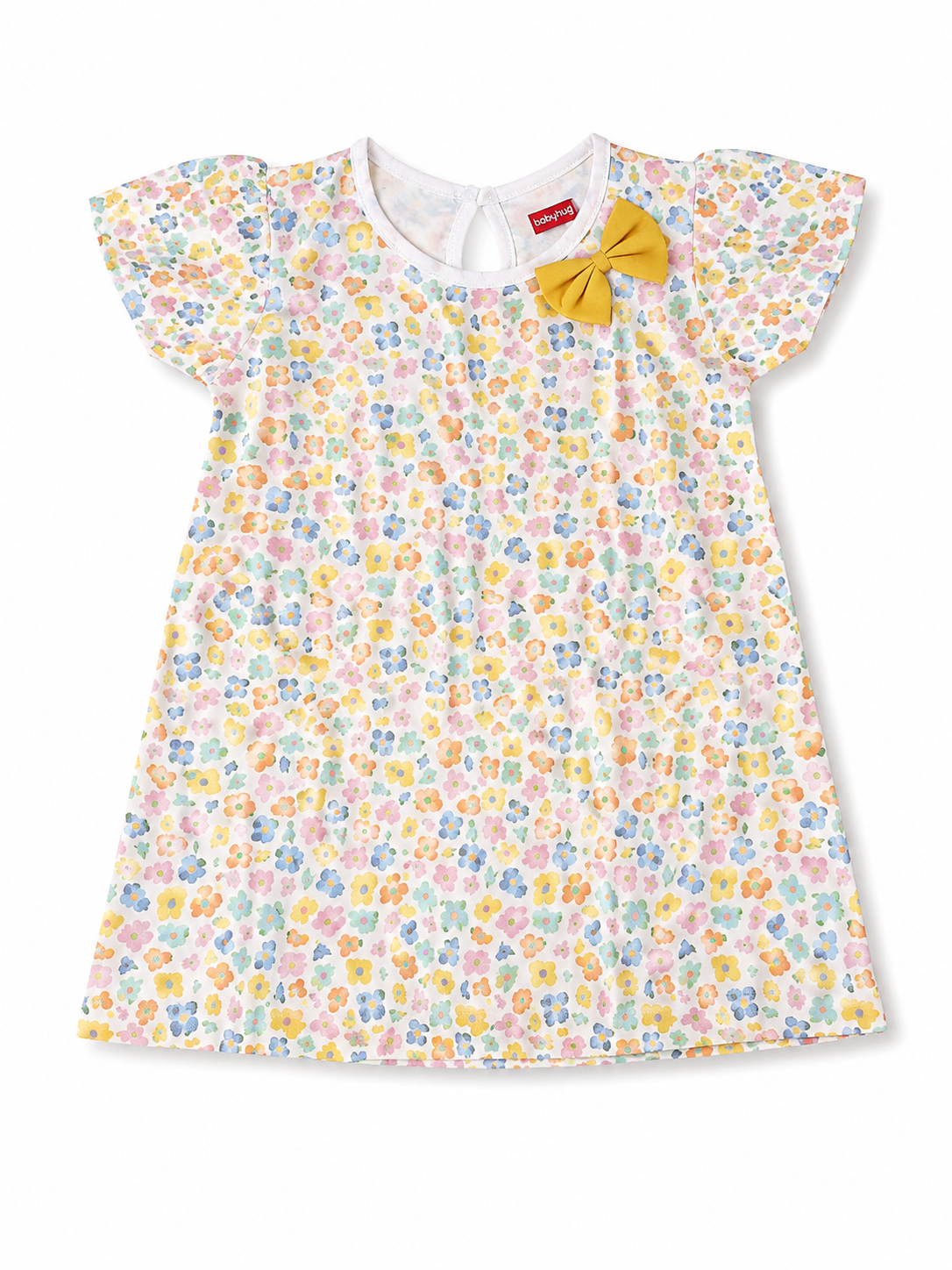 White Tunic with Floral Prints