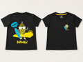 Black T-Shirt with Back Print