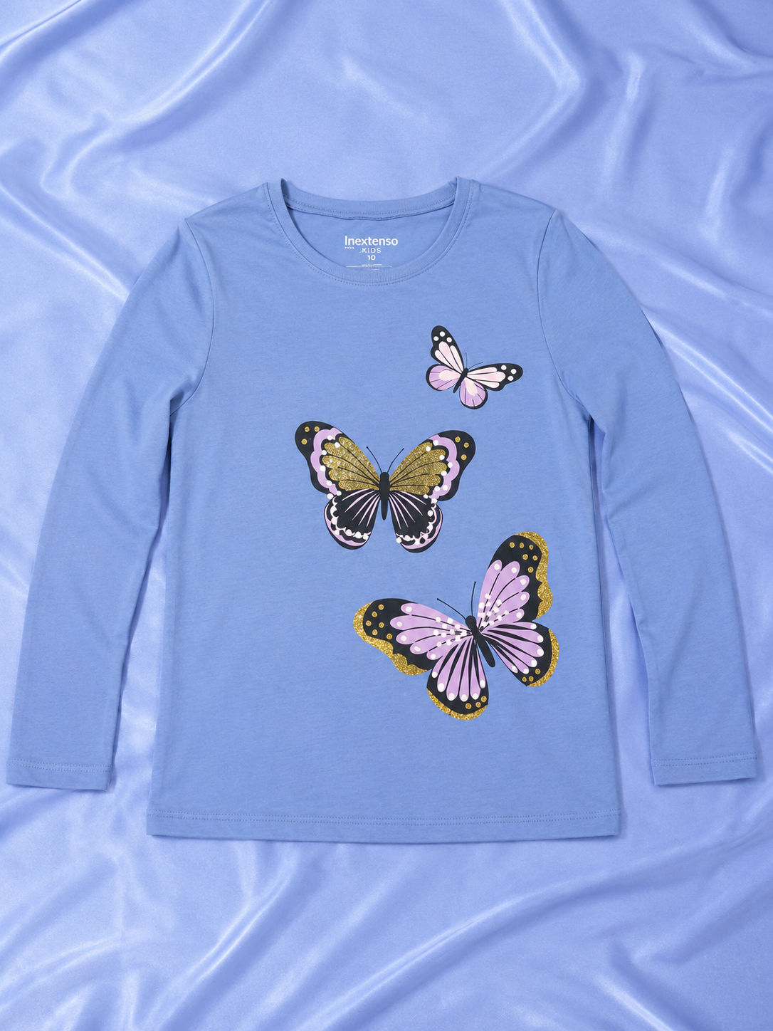 Blue Butterfly Theme T-Shirt