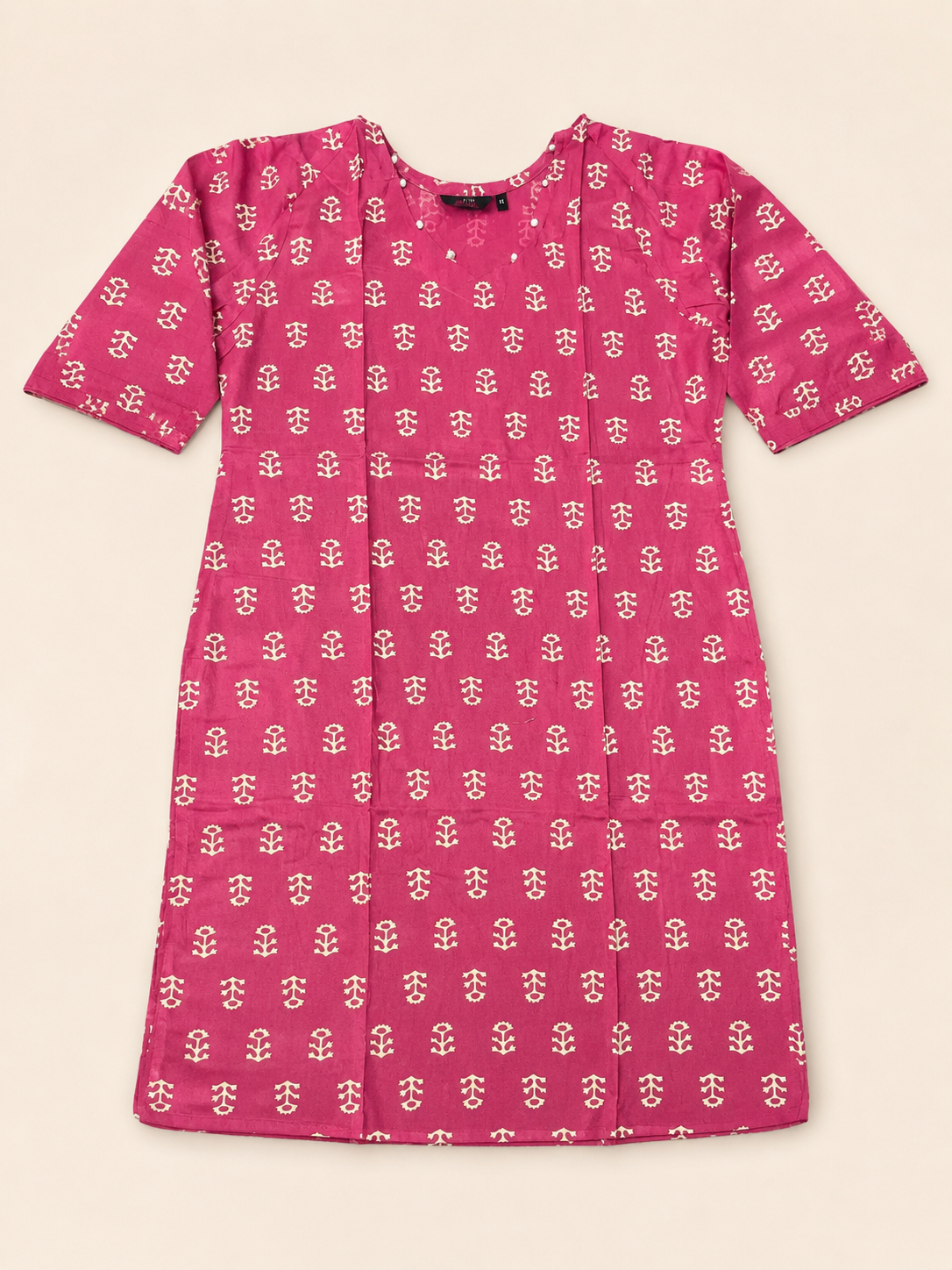 Pink Printed Kurti