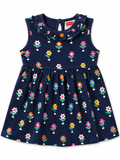 Blue Floral Print Frock