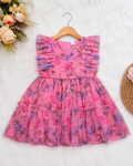 Pink Floral Party Dress