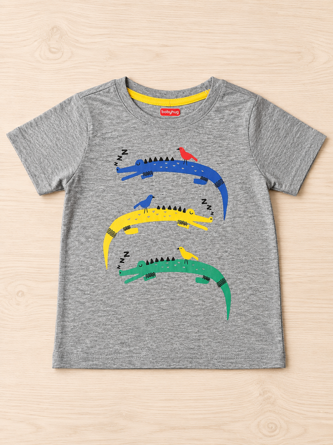 Gray Alligator Themed T-Shirt