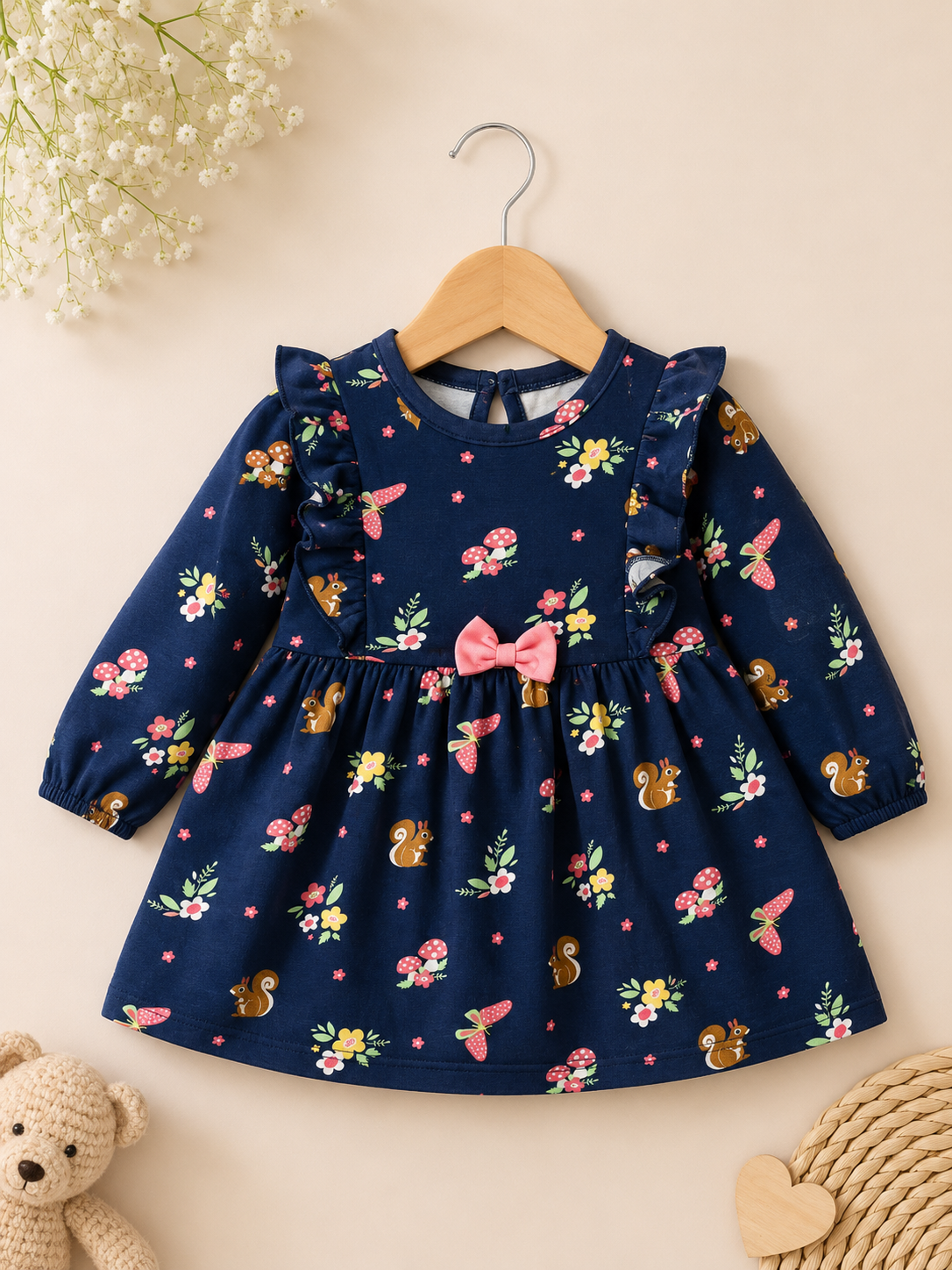 Blue Full Sleeve Frock