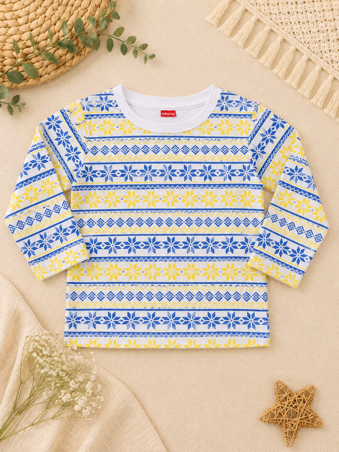 Blue and Yellow Striped T-Shirt