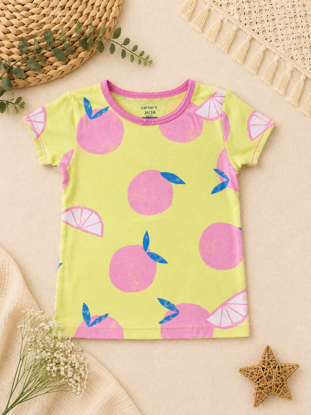 Yellow Printed T-Shirt