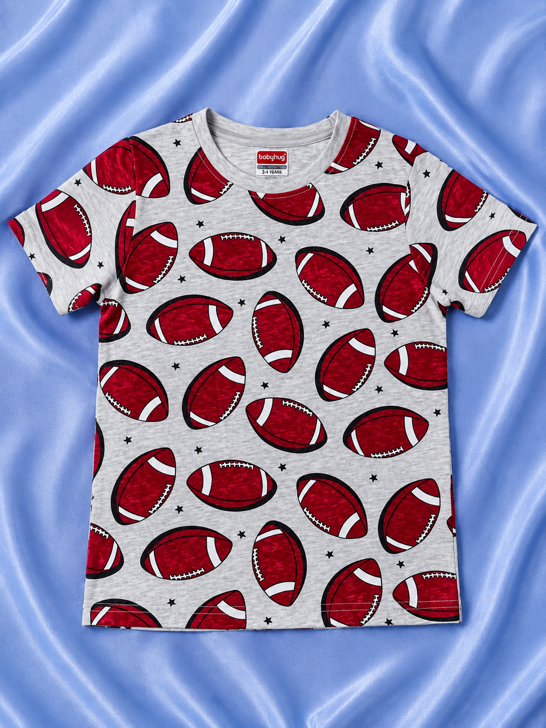 Gray and Red Soccer Themed t-Shirt