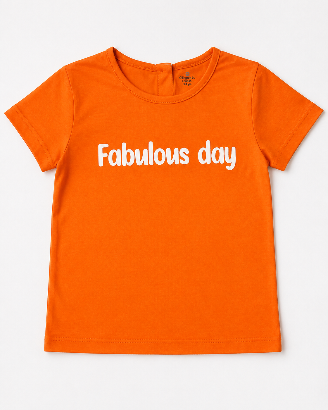 Orange Printed T-Shirt