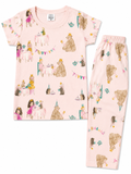 Pastel Pink Princess Themed PJ Set
