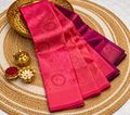 Pink and Magenta Kubera Semi Silk Saree