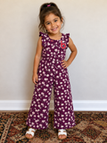 Purple Floral Jumpsuit