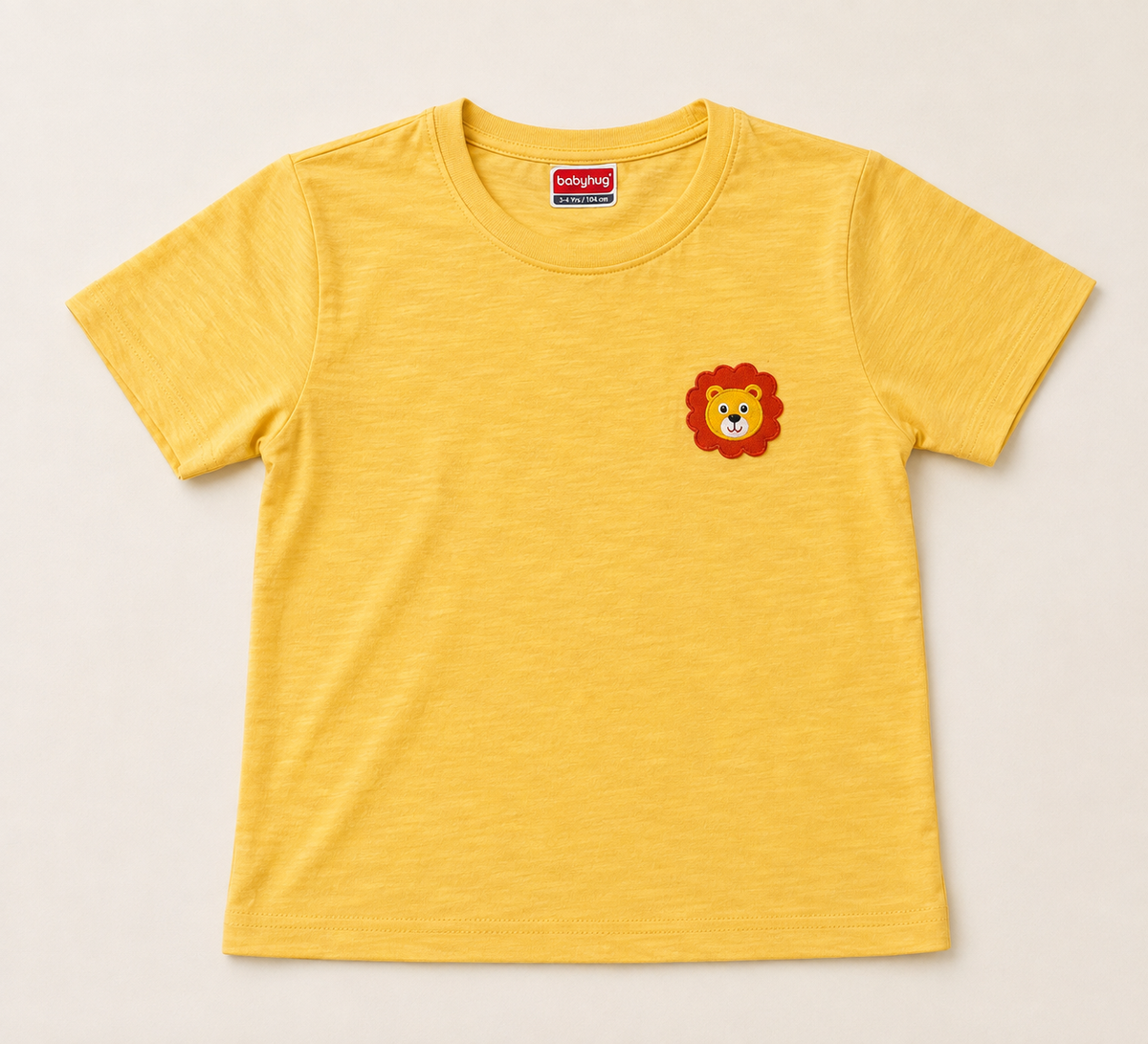 Yellow Lion Badged T-Shirt