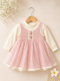 Pink and White Party Frock