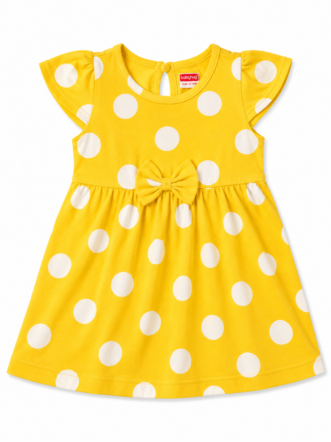 Yellow Frock with Polka Dots