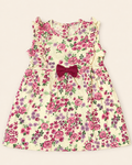 Beige Casual Dress with Floral Print