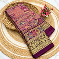 Kalamkari Foil Printed Saree