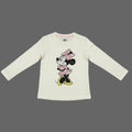 White Character Print T-Shirt with Shimmer