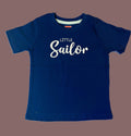 Navy Blue T-shirt with Letters