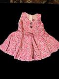 Pink Sleeveless Casual Frock