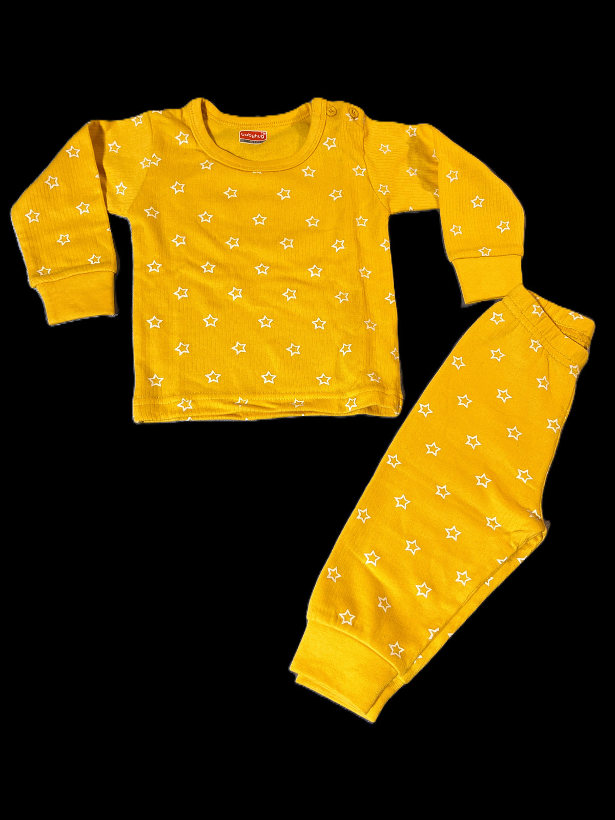 Yellow Start Print PJ Set