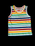Multicolor Striped Sleeveless Tshirt