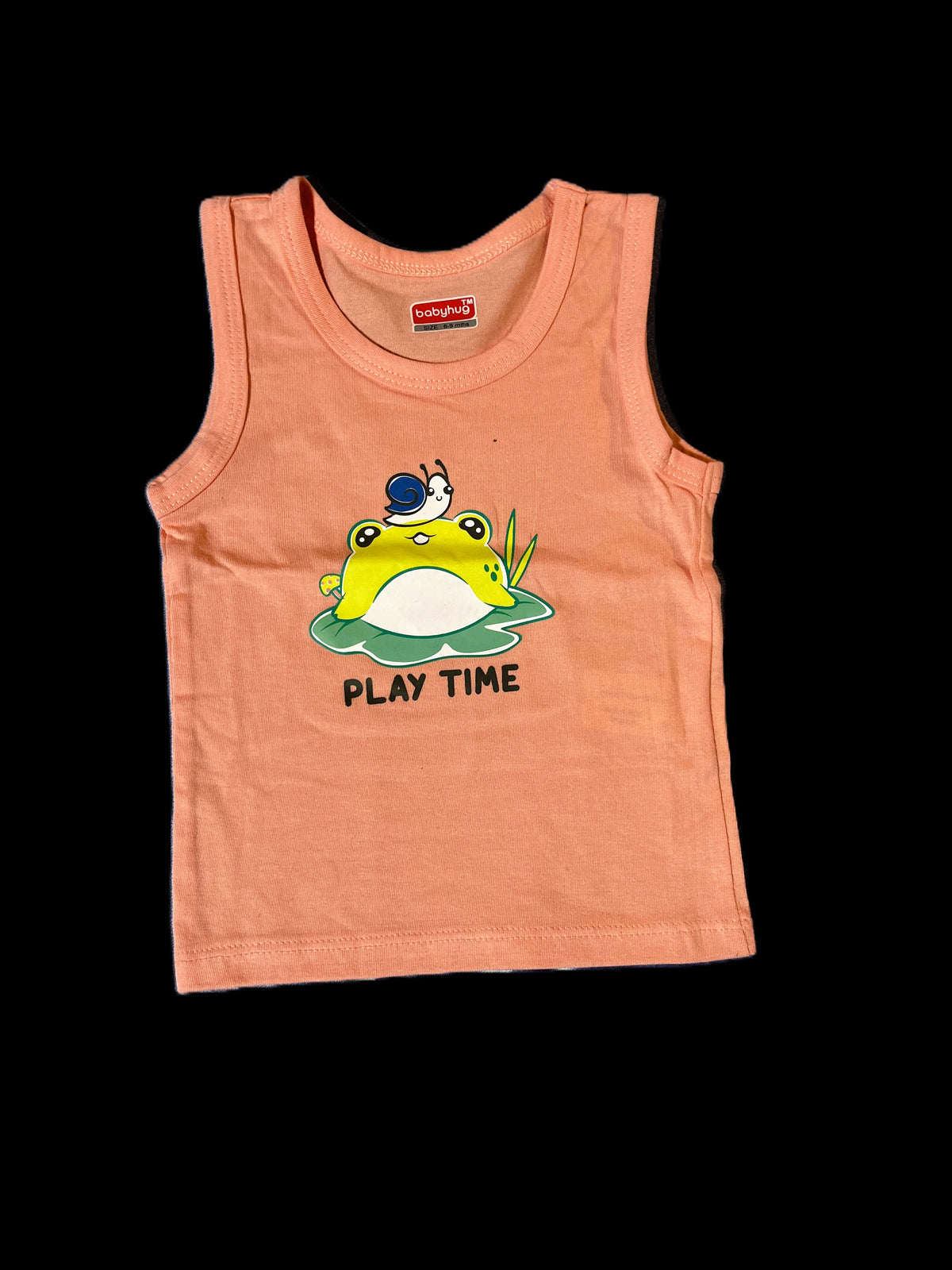 Orange Sleeveless T-Shirt