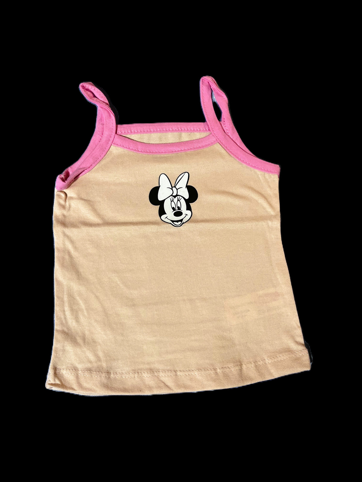 Blush Pink Character Print Tank Top