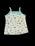 White Fish Print Tank Top
