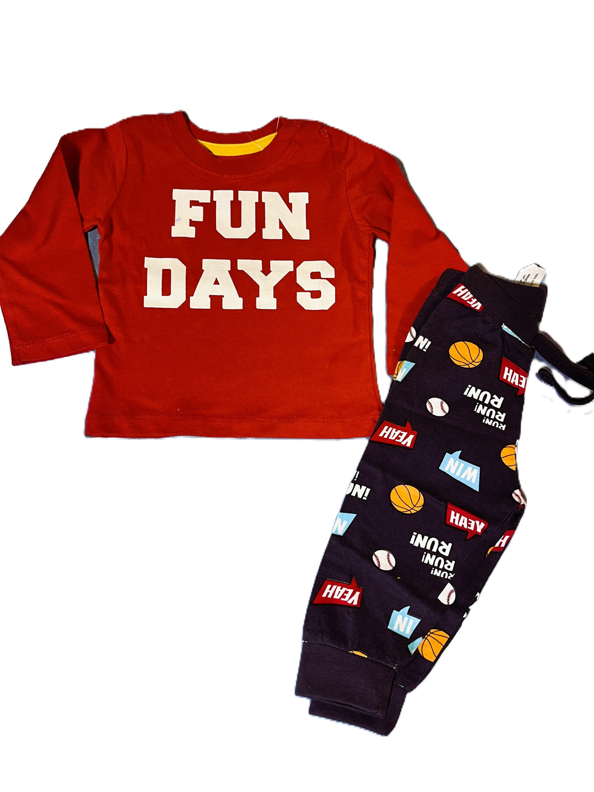 Red T-shirt and Pant Set