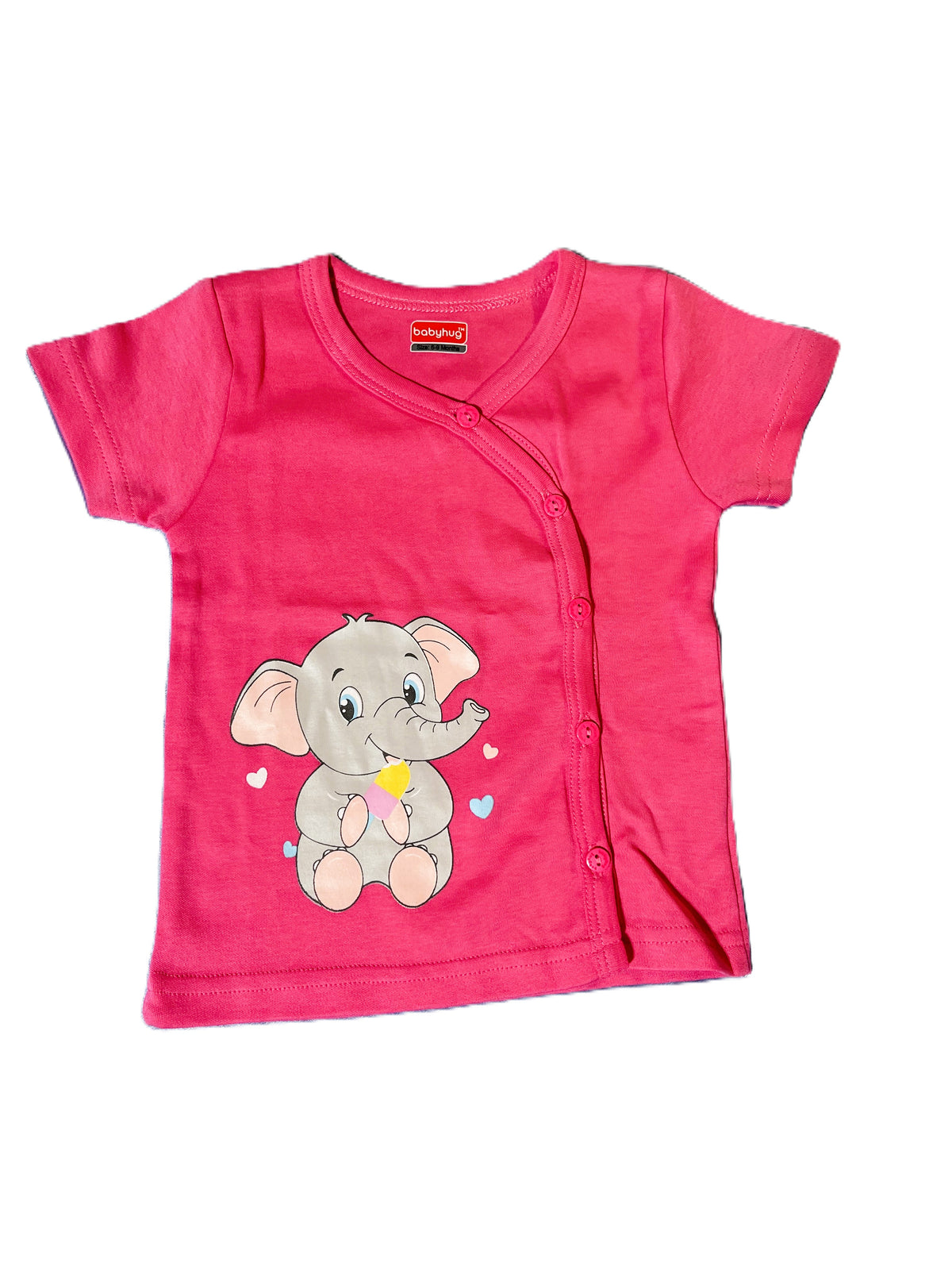 Pink Elephant Print Shirt