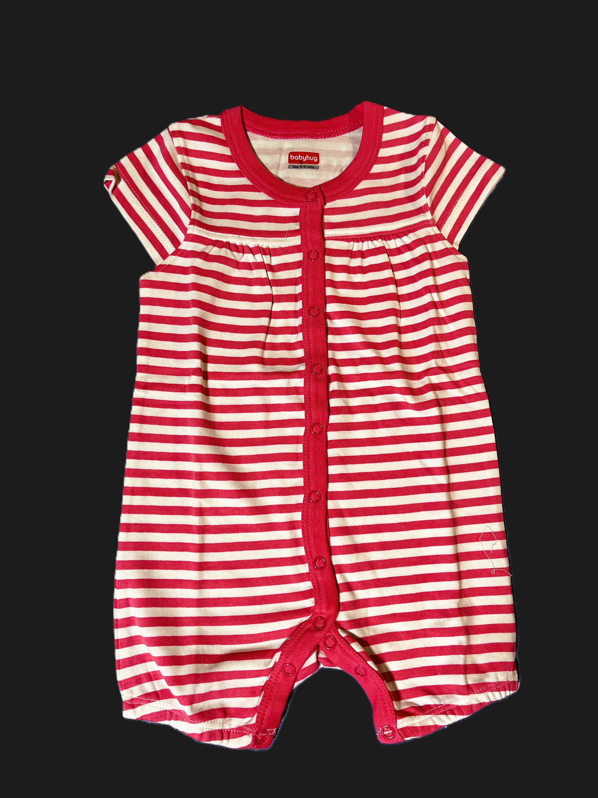 Red Striped Romper