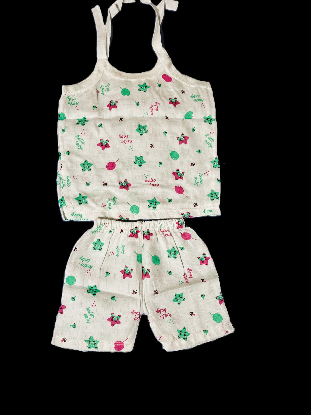 Premium Muslin Cotton Jabla and Shorts Set