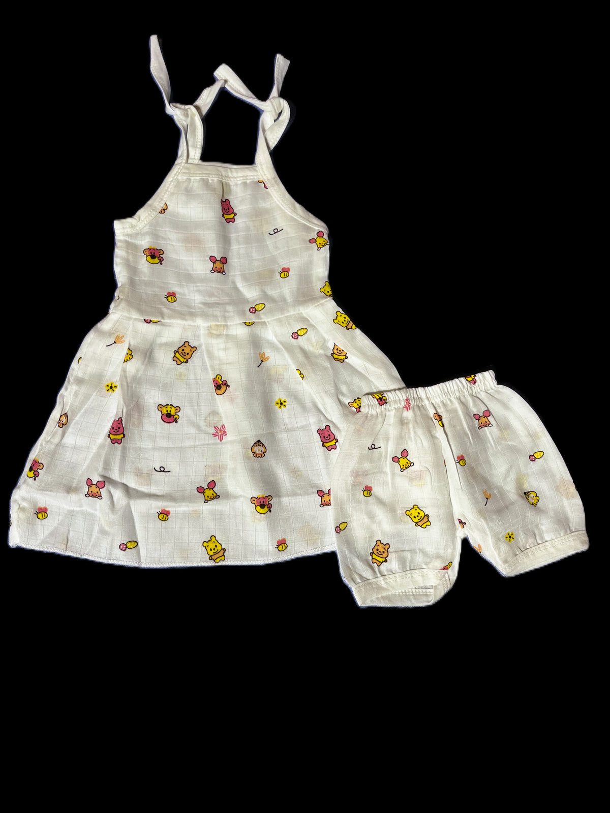 Premium Muslin Cotton Frock and Shorts Set