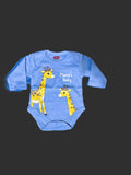 Light Blue Onesie with Animal Print
