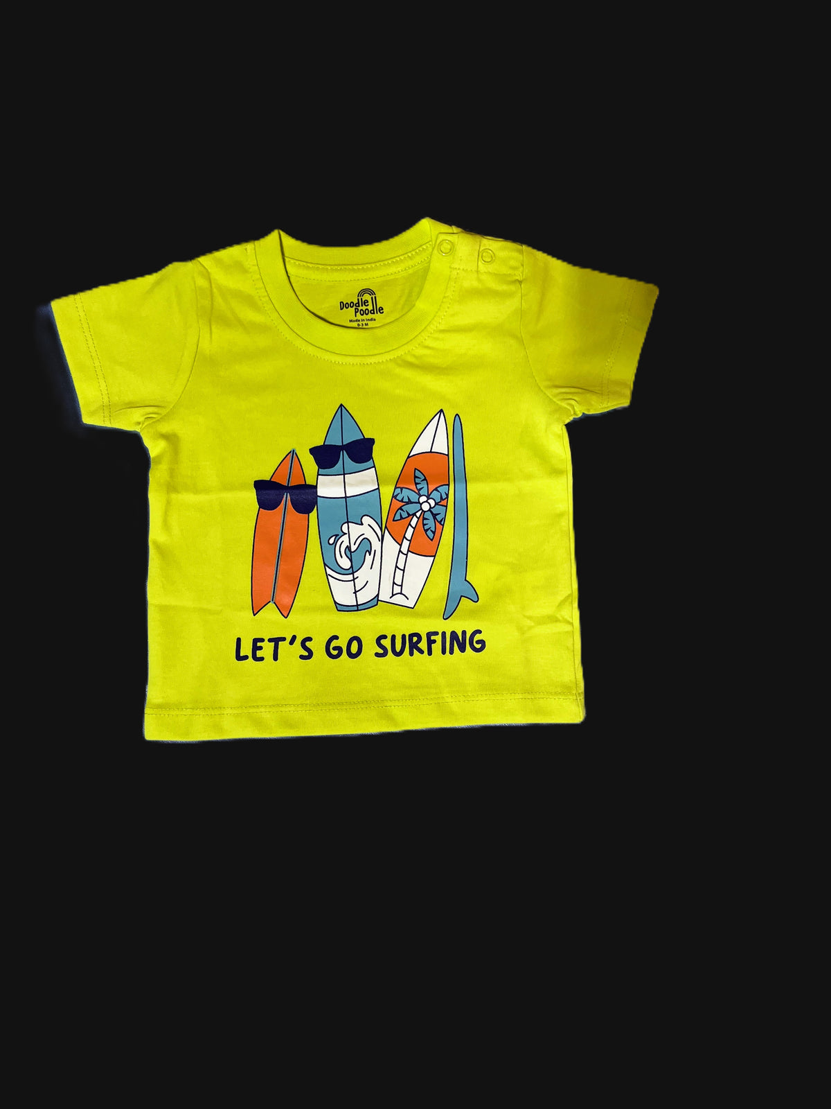Neon Green Surf Themed T-shirt