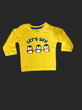 Yellow T-Shirt with Ski Print