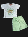 3D Design T-Shirt and Shorts Set