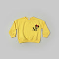 Yellow Character Themed Sweatshirt