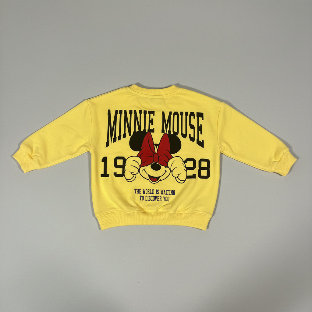 Yellow Character Themed Sweatshirt