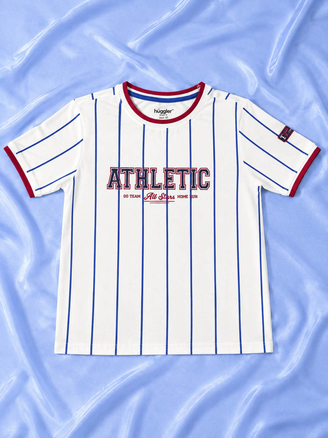 White and Blue Striped T-Shirt
