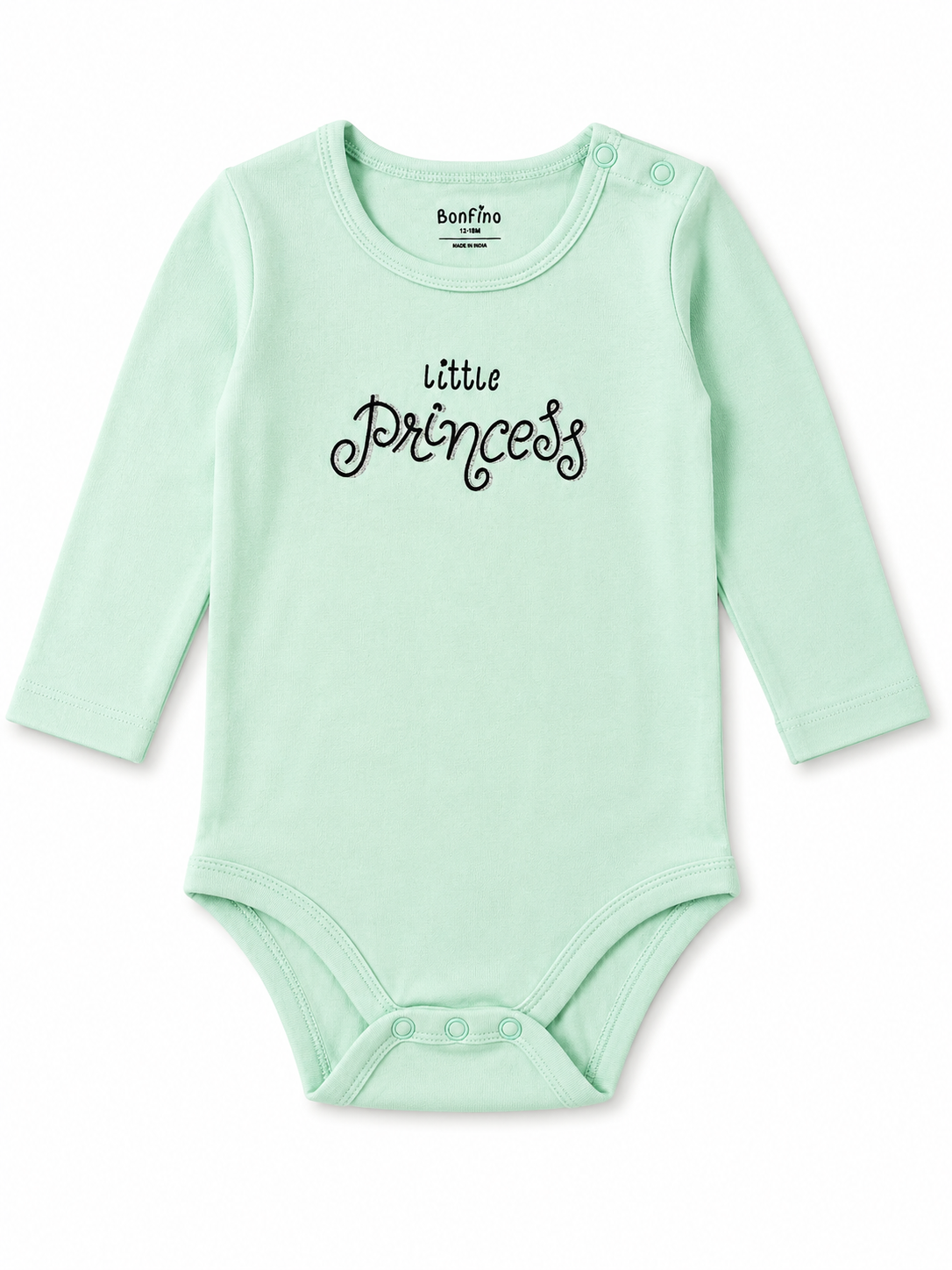 Pastel green Onesie with Letter Print