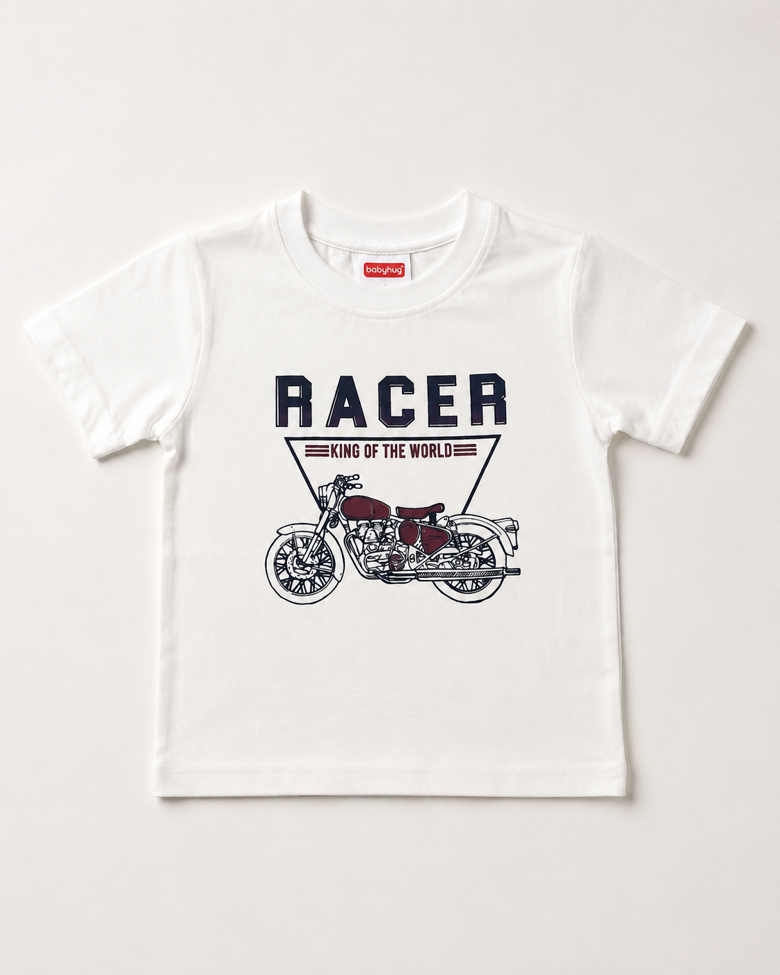 White T-Shirt with Shiny Print