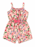 Peach Floral Printed Jumpsuit