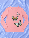 Pink Butterfly Theme T-Shirt