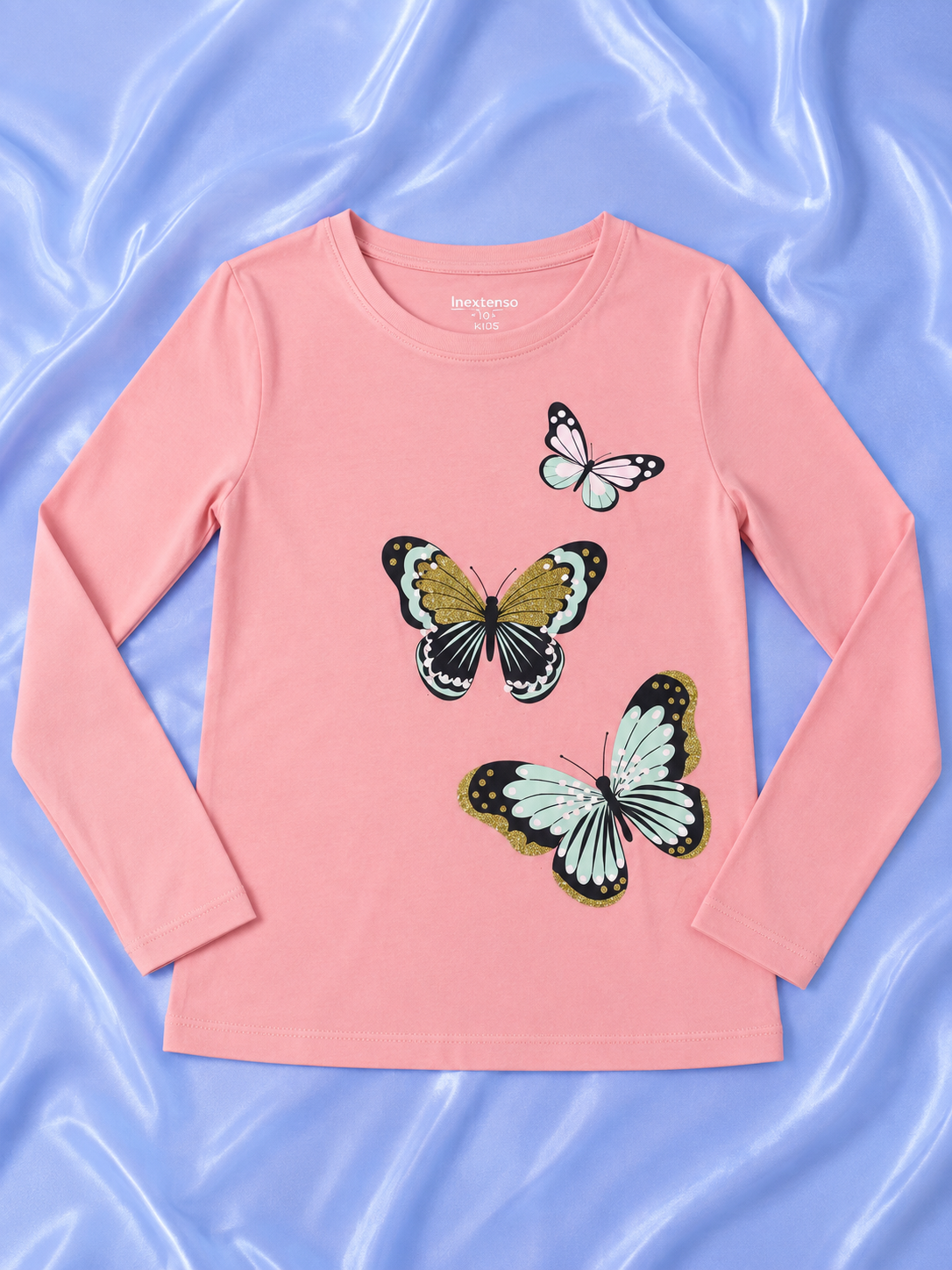Pink Butterfly Theme T-Shirt