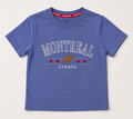 Purple T-Shirt with Letter Print