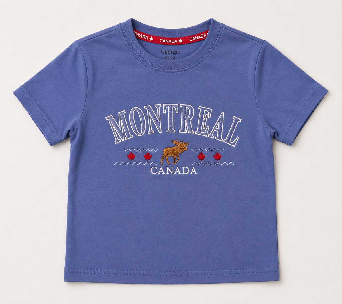 Purple T-Shirt with Letter Print