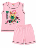 Pink Bunny Theme Shorts Set