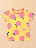 Yellow Printed Slim Fit T-Shirt